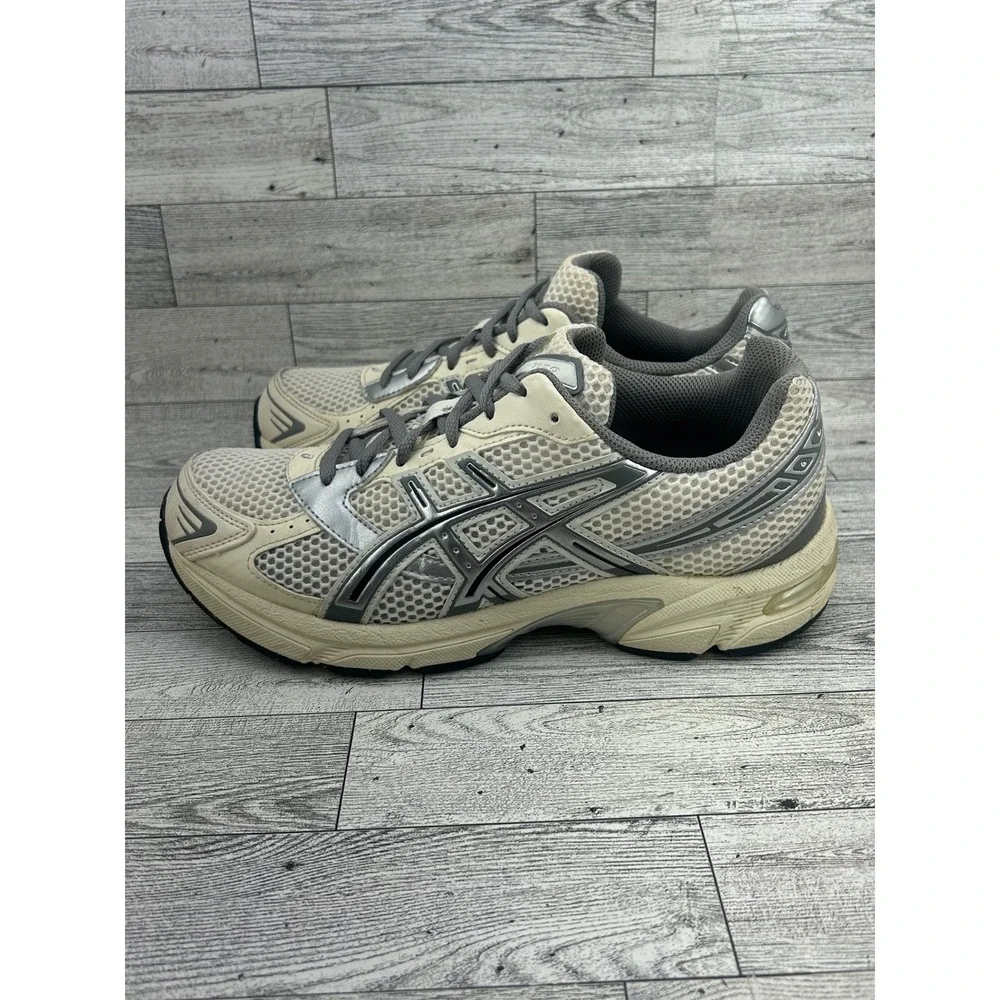 Asics Gel-1130 Cream Silver Grey Running Shoes 1202A164 Women Sz‎ 8.5 US 40 EU